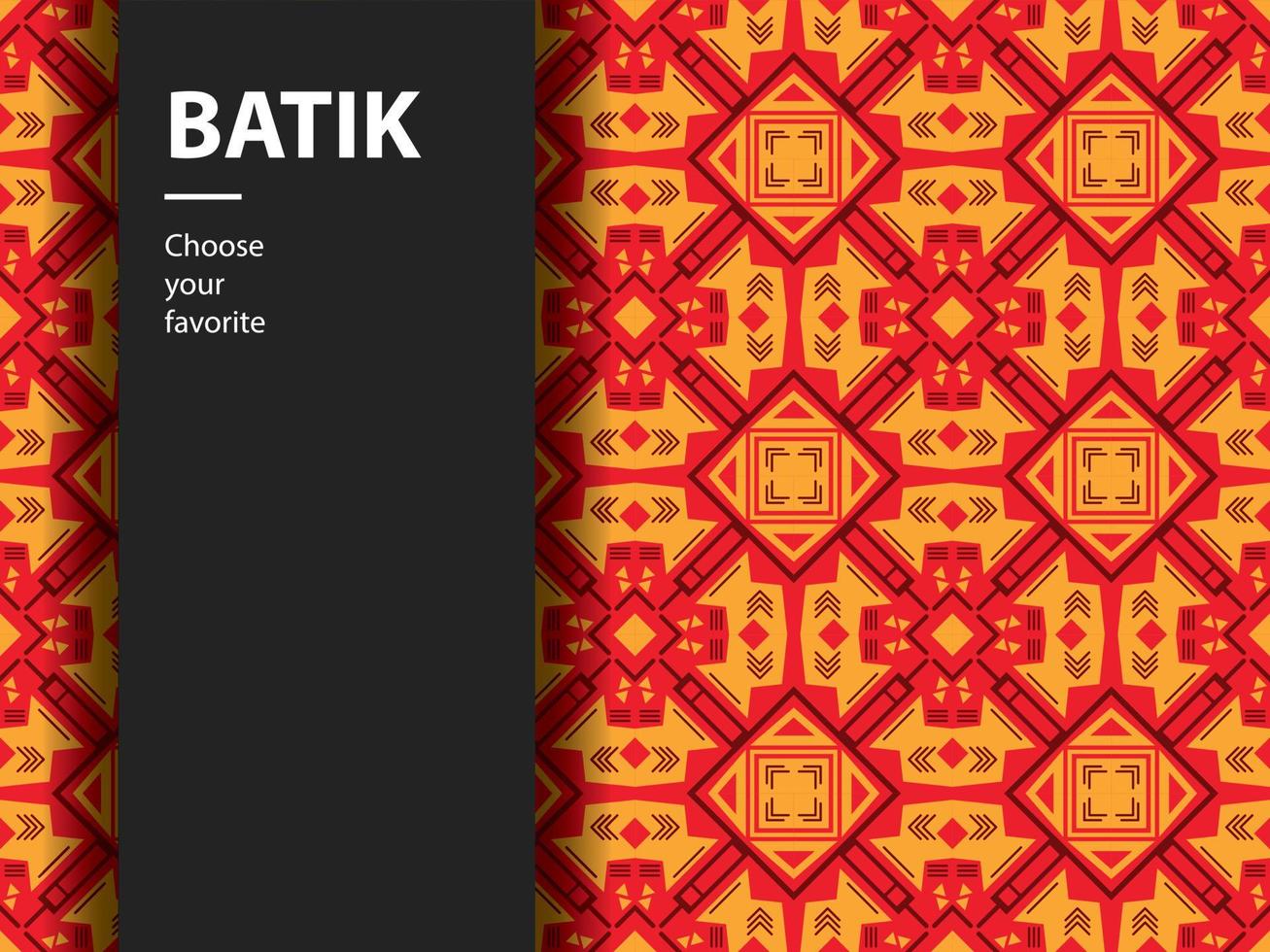 etnisk batik vektor indonesiska mönster mode sömlös vintage textil abstrakt platt kultur konst
