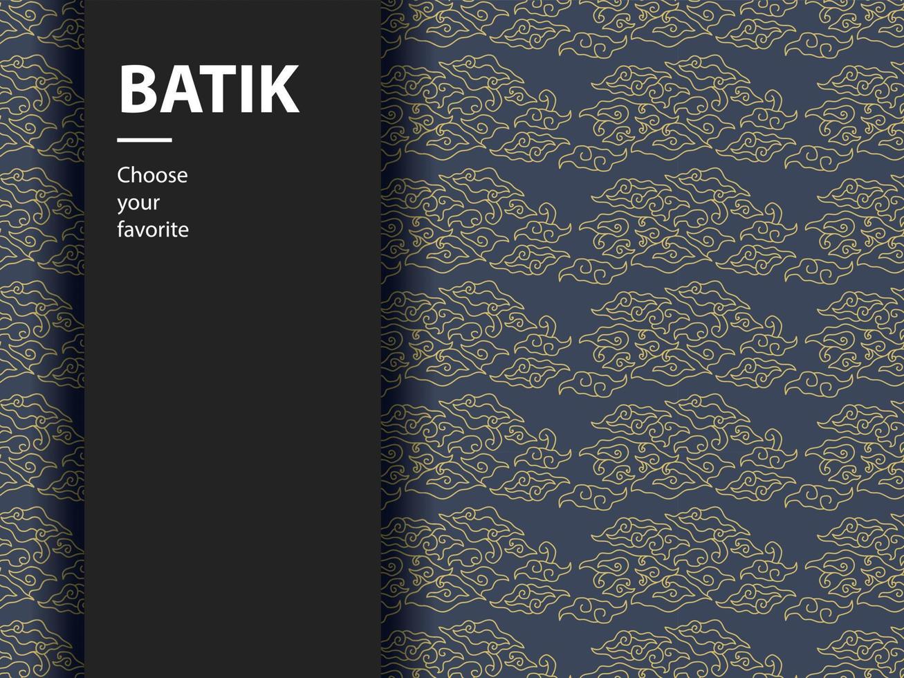 ethnische batik vektor indonesische muster mode nahtlose vintage textil abstrakt