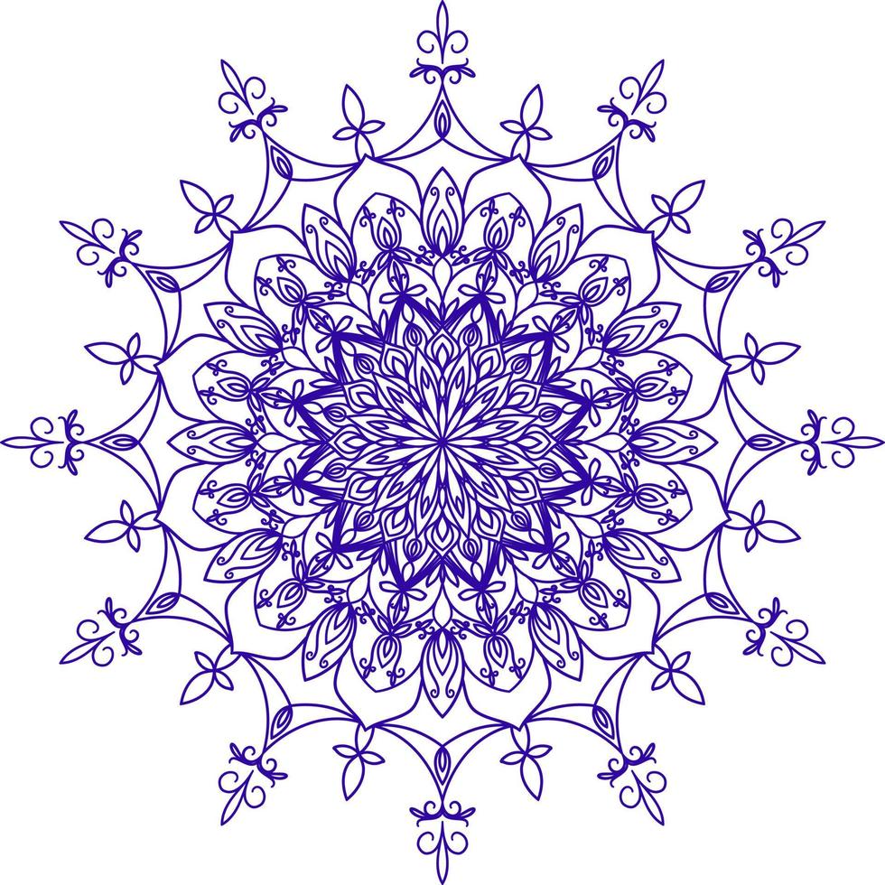 vektor mandala 5 för målarbok. dekorativ rund prydnad. mönster för antistressterapi. yoga logotyp, bakgrund för meditation affisch. ovanlig blomform. orientalisk vektor