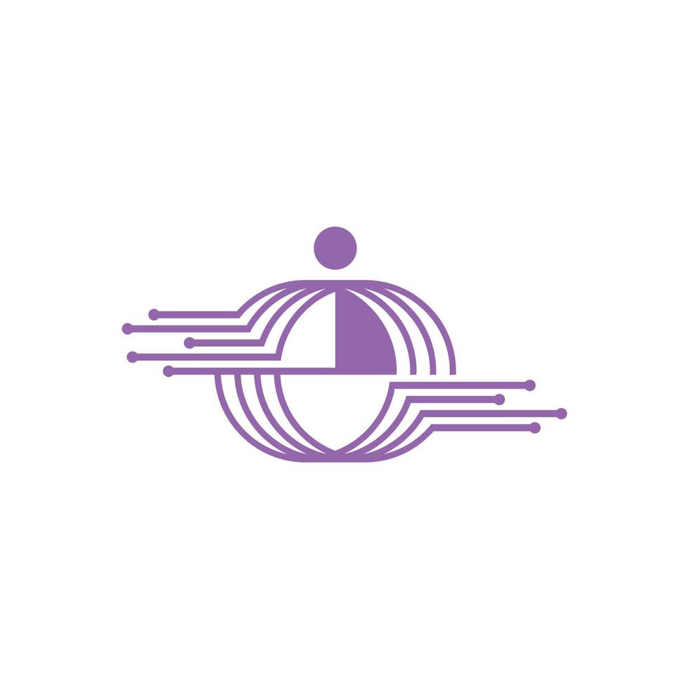 buchstabe e software digital tech logo vektor