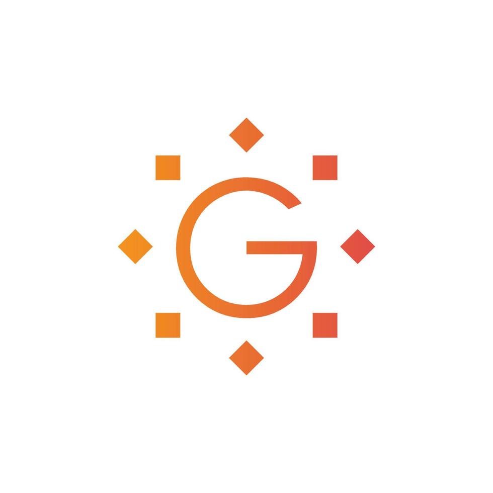 bokstaven g logotyp vektor