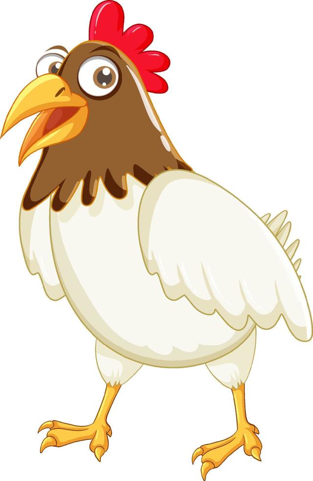 en seriefigur med kyckling vektor