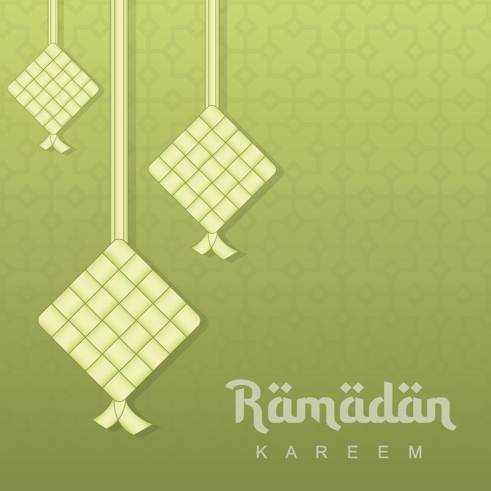Ramadan Kareem Hintergrunddesign für Grußkarten, Banner, Events oder Poster. ramadan kareem stilvoller islamischer hintergrund. islamischer Hintergrund. Vektor-Illustration vektor