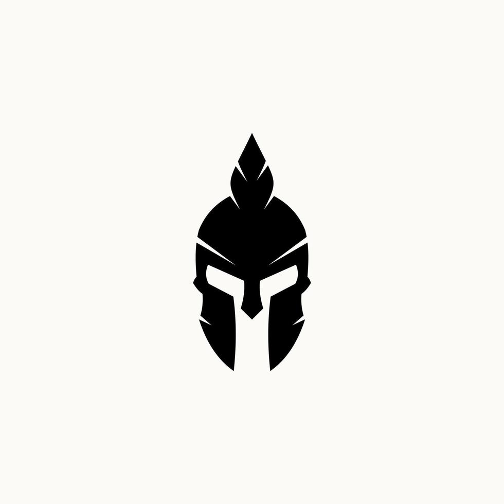 spartan warrior hjälm - sparta mask logotypdesign, lämplig för ditt designbehov, logotyp, illustration, animation, etc. vektor
