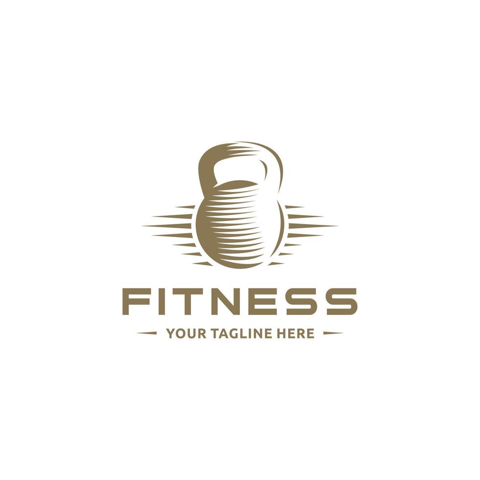 Kesselglocke, Bodybuilding, Fitness-Logo. geeignet für Ihre Designanforderungen, Logos, Illustrationen, Animationen usw. vektor