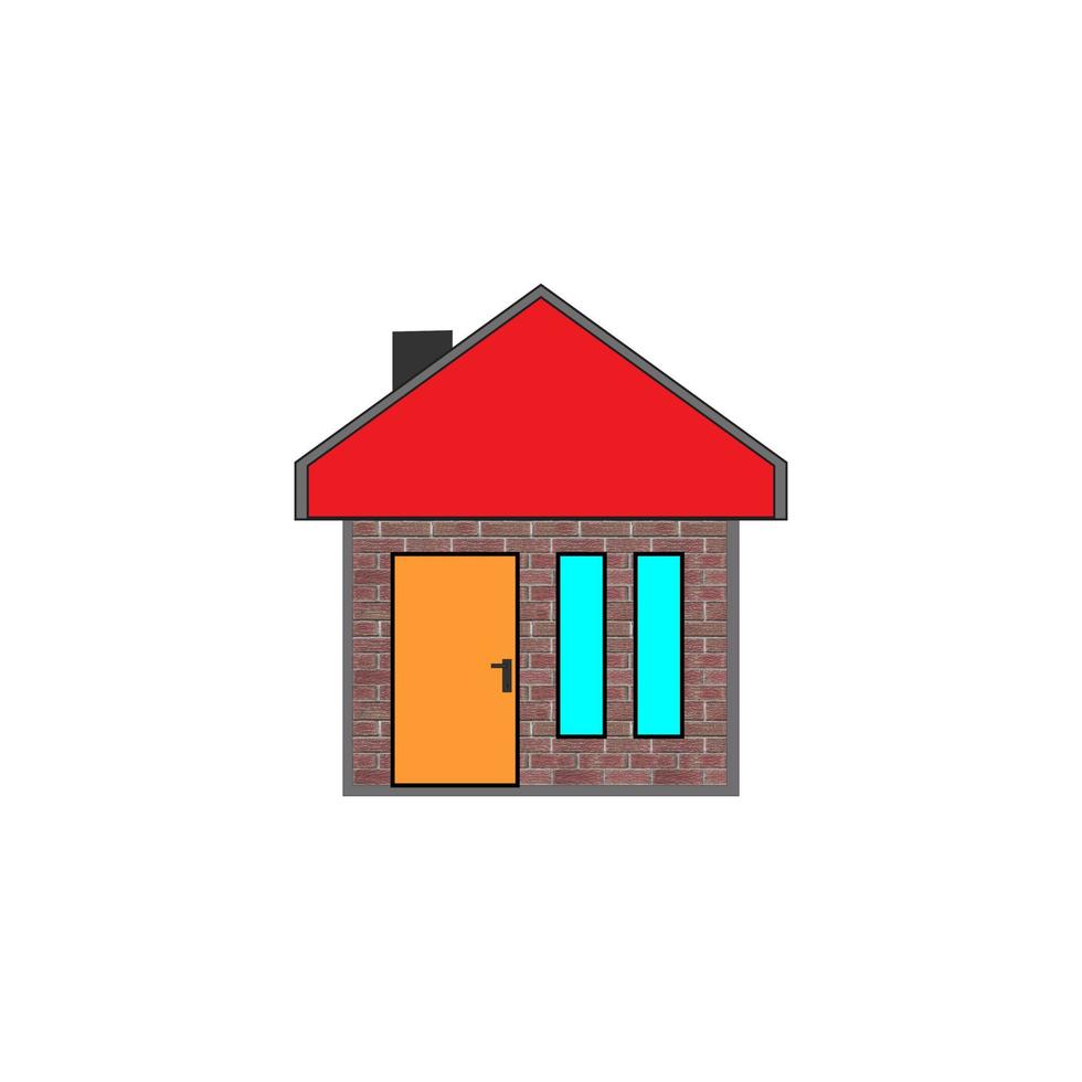 litet hus logotyp illustration vektor