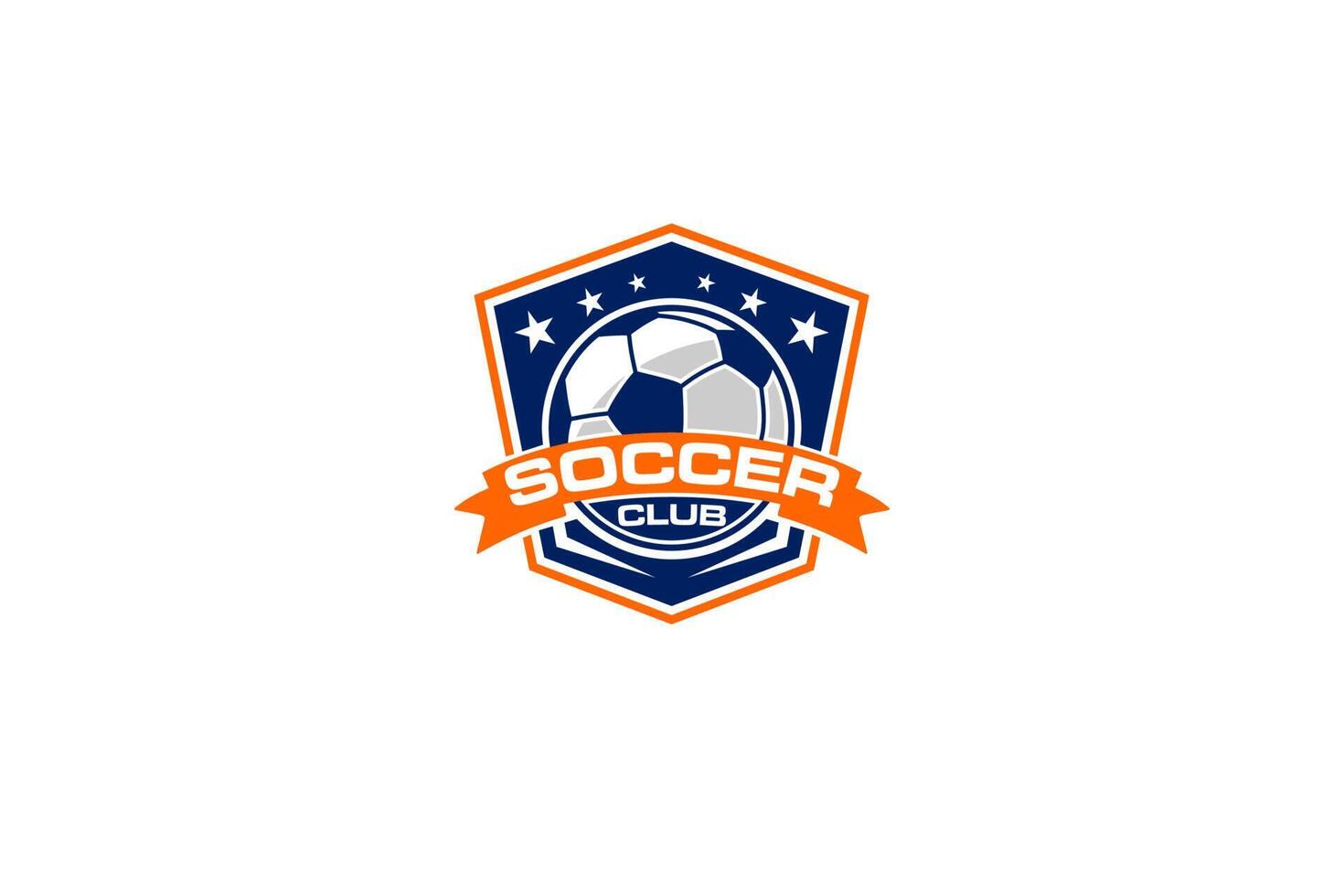 Fußball-Illustration-Vektor-Logo vektor