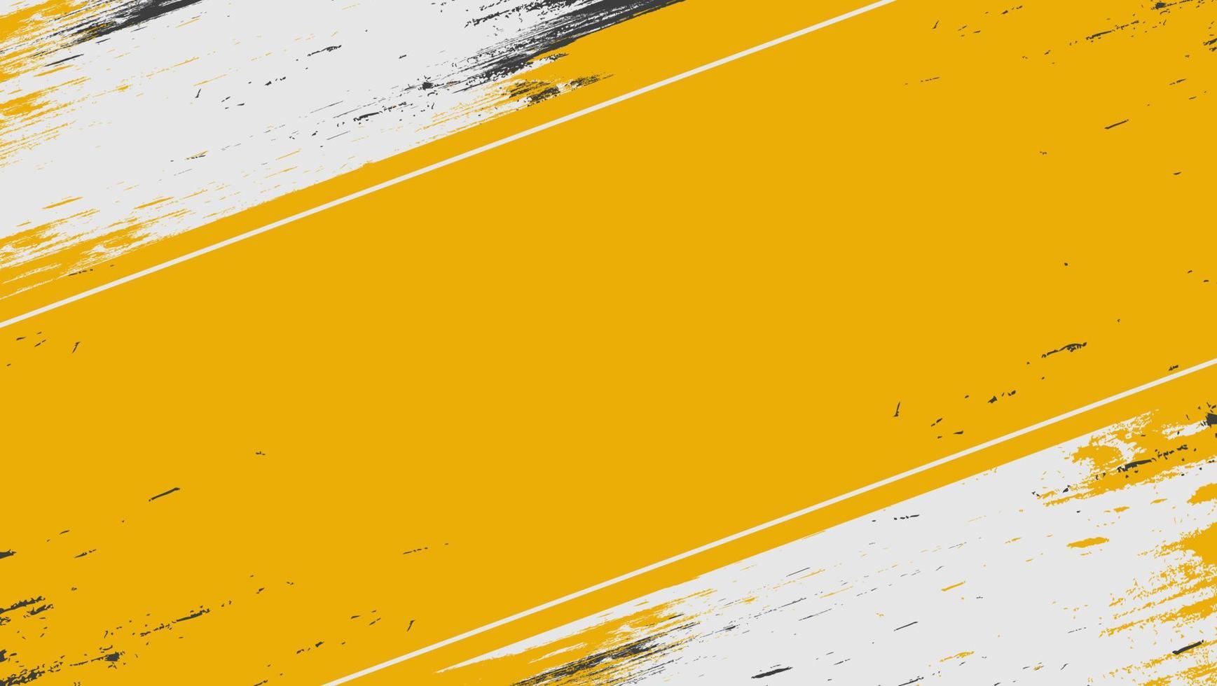 abstrakter gelber Grunge-Sporthintergrund-Designrahmen vektor