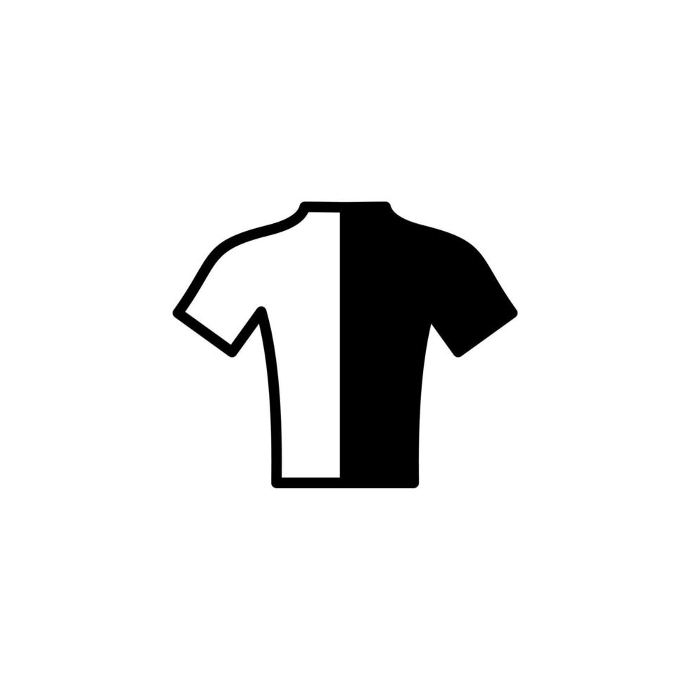 skjorta, mode, polo, kläder heldragen linje ikon vektor illustration logotyp mall. lämplig för många ändamål.