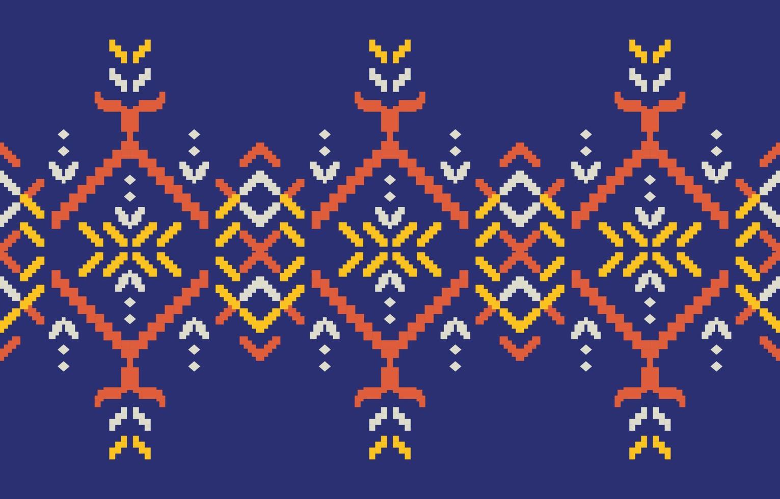 schöne ethnische geometrische Textilrandverzierung. handgemachter Stickereistil Asien, Usbekisch, marokkanischer Navajo, Inder, Azteken, Peruaner, Truthahnmuster. Eine Motiv-Vintage-Grenze ist nahtlos für die Mode. vektor