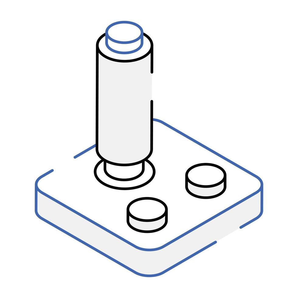 en ikon för joystick isometrisk design vektor