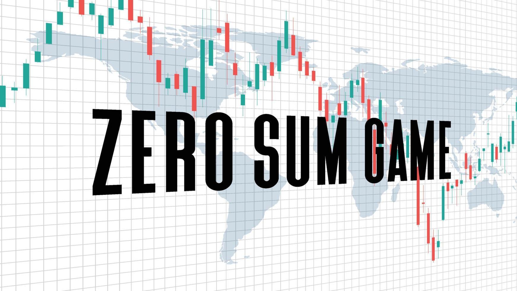 abstrakt bakgrund av nollsummespel aktiemarknaden på vit bakgrund vektor