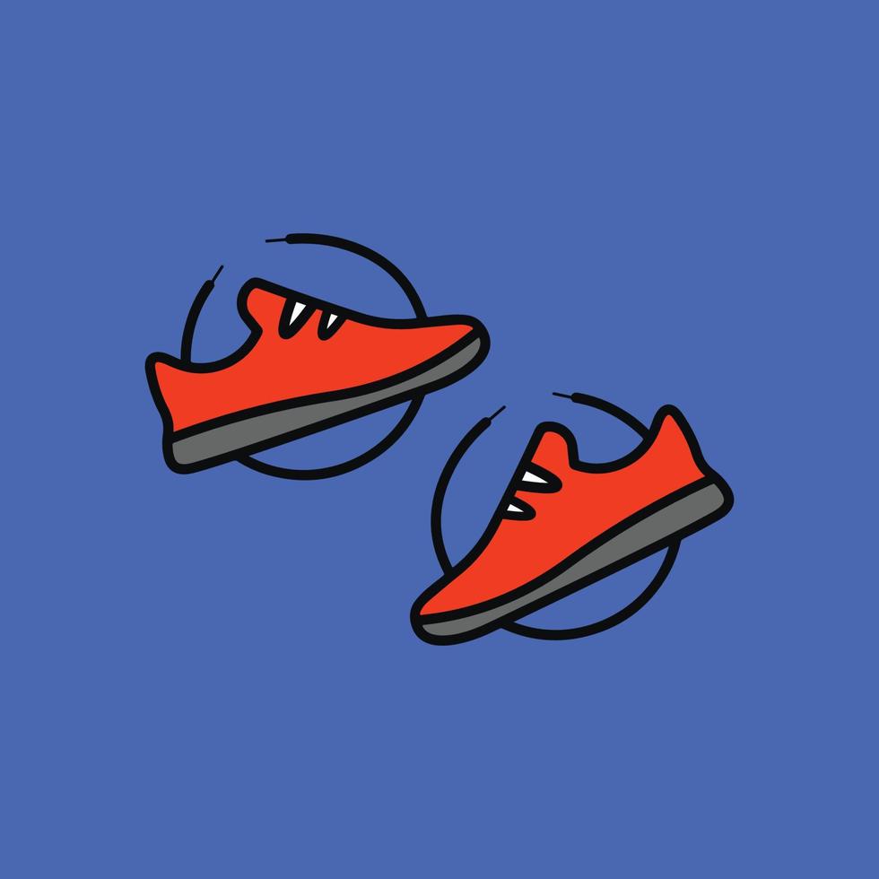 Schuhe-Logo-Vektor-Design vektor