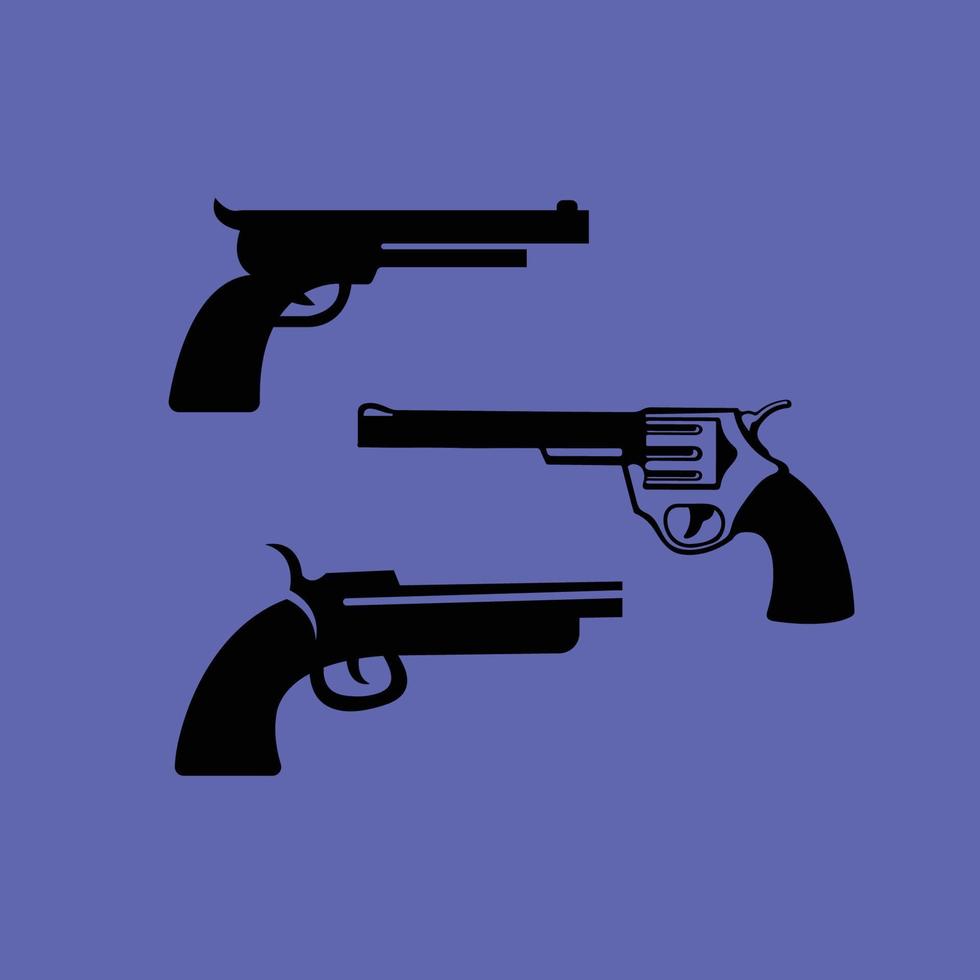 pistol logotyp premium vektordesign vektor