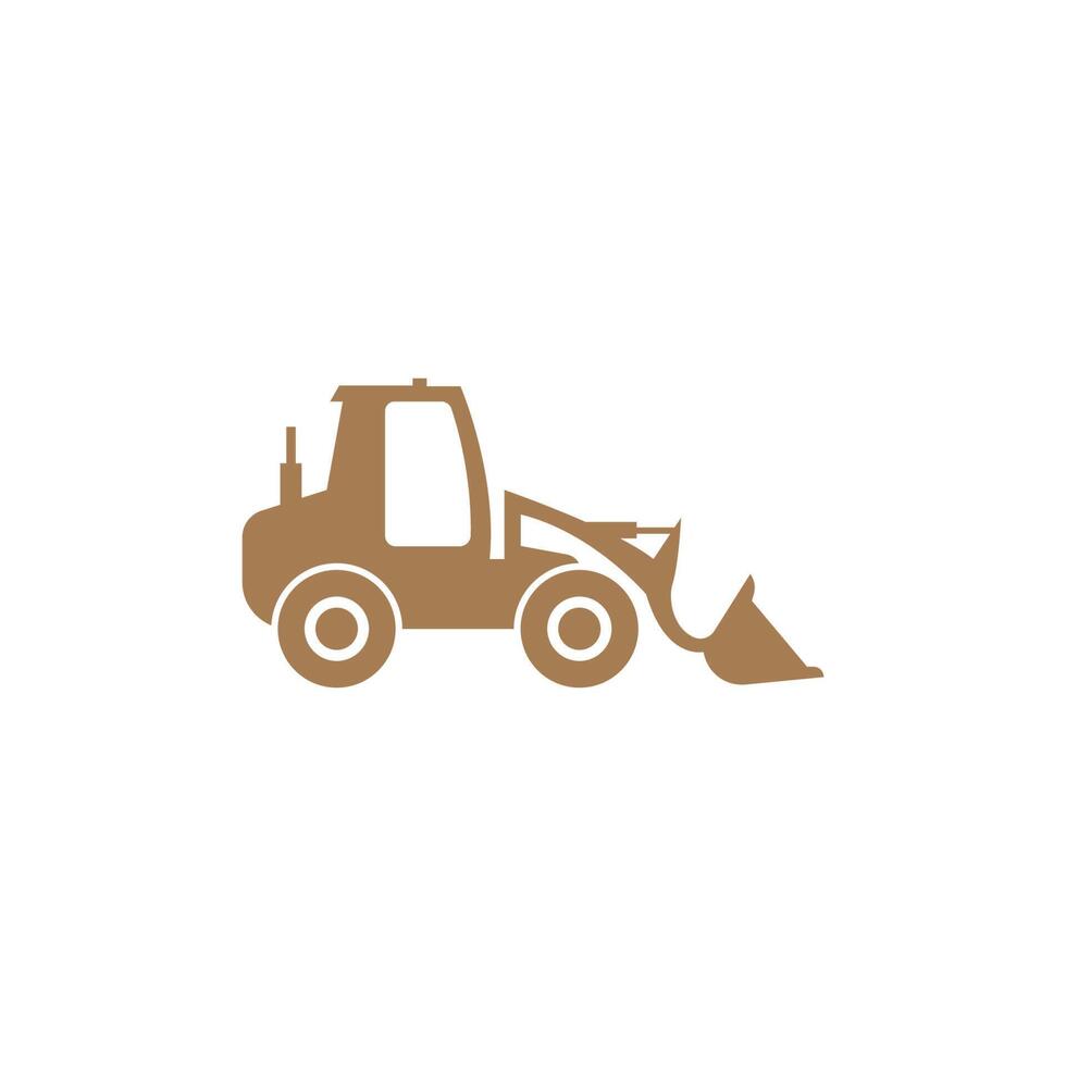 Bagger-Icon-Design-Illustrationsvorlage vektor