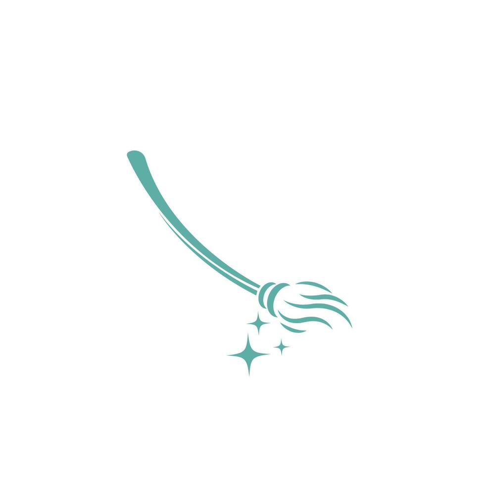 kvast ikon logotyp design illustration mall vektor