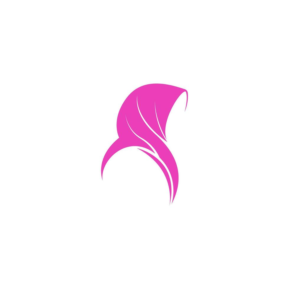 hijab logotyp ikon illustration design vektor