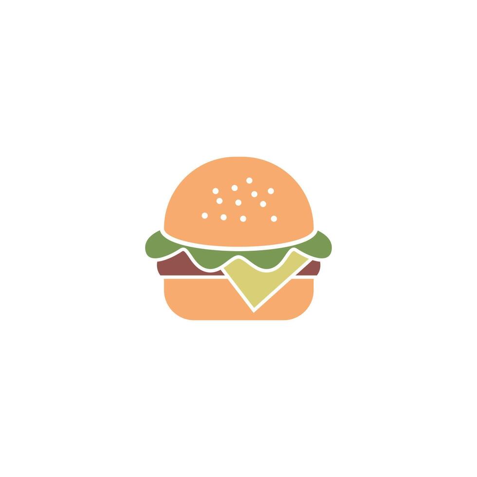 Hamburger Symbol Illustration Design Vorlage Vektor