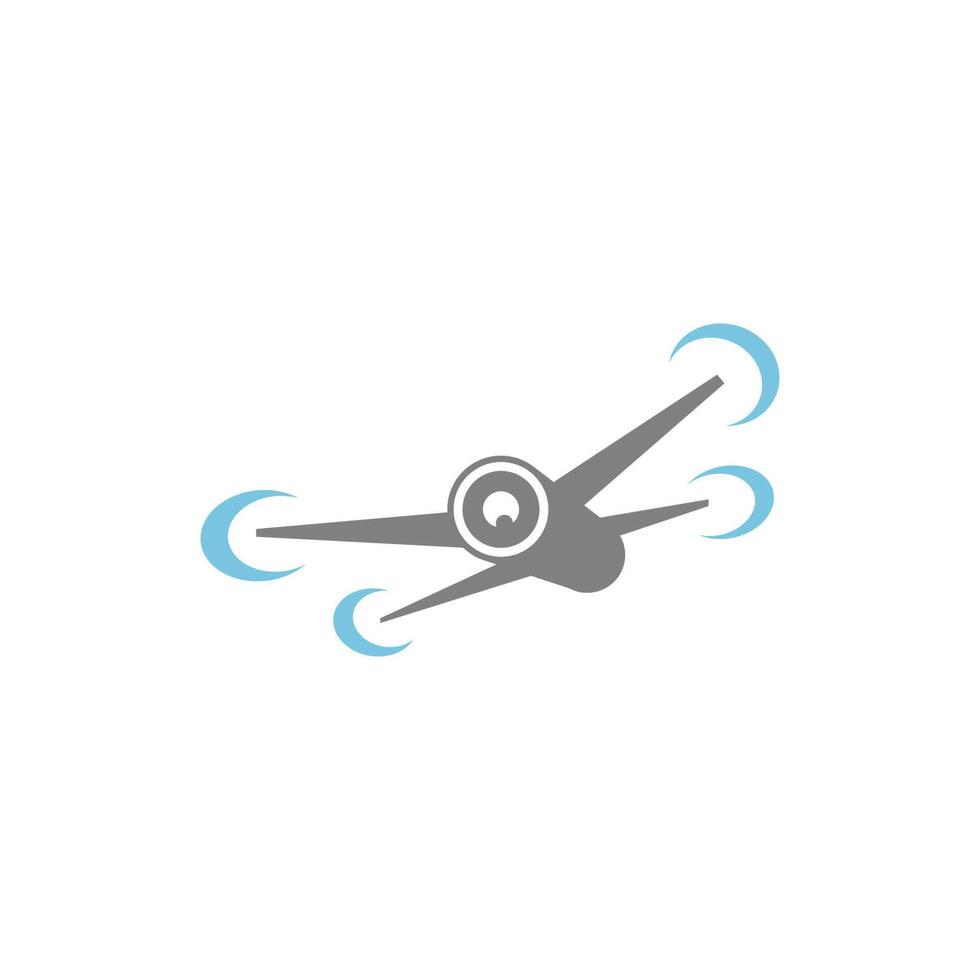 drone ikon logotyp design illustration vektor