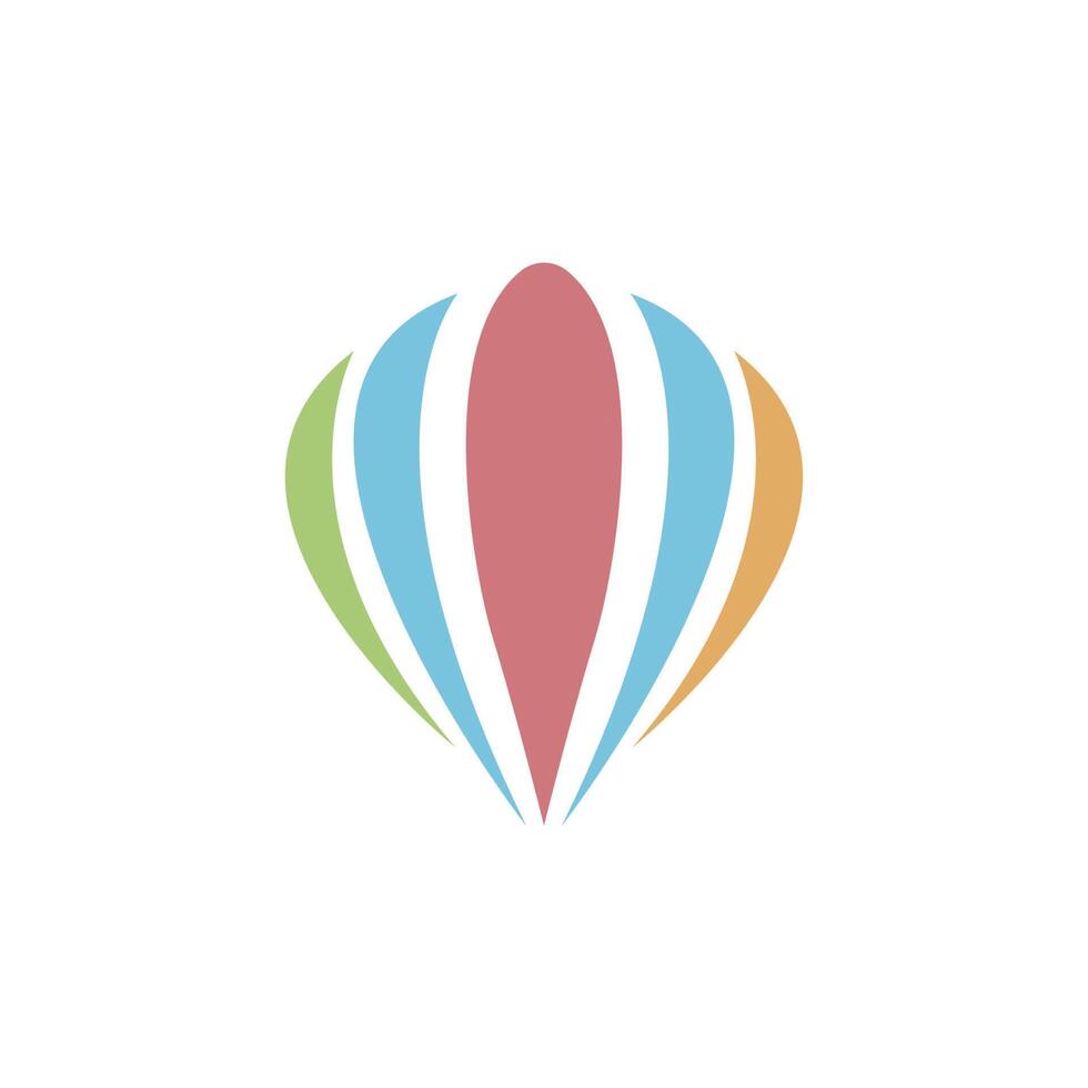 Luftballon-Symbol-Logo-Design-Illustration vektor