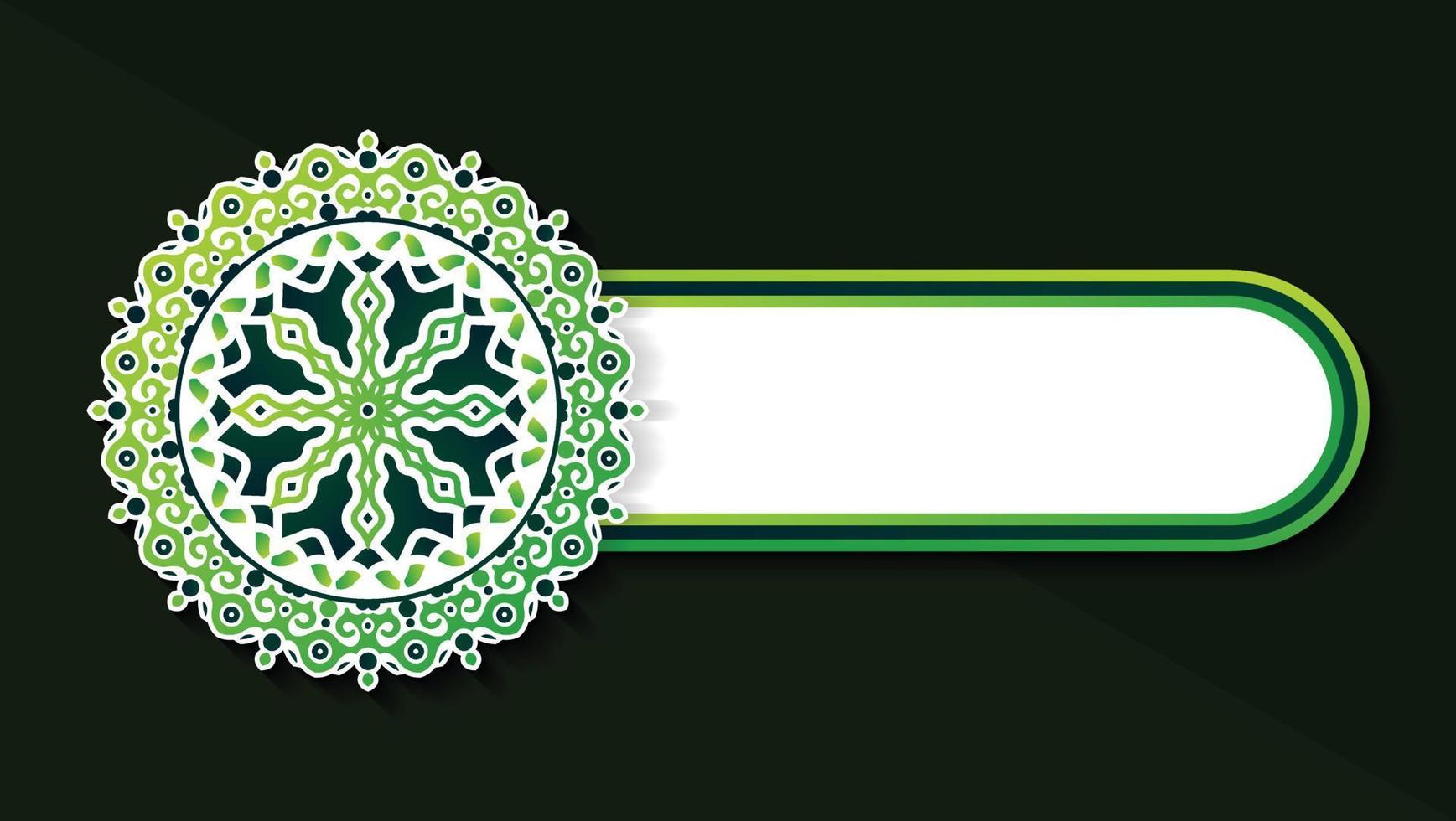mandala dekorativ banner vektor