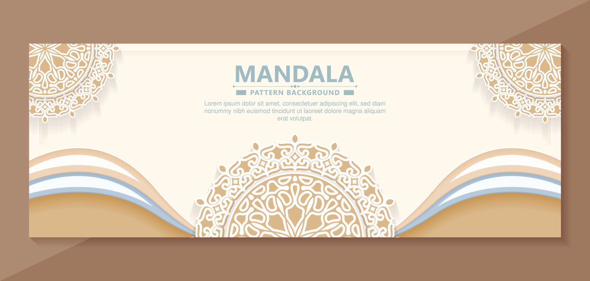 weicher dekorativer Hintergrund im Mandala-Stil vektor