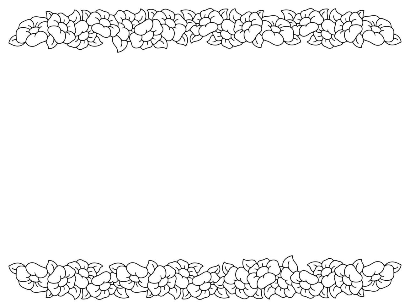 enkel ram. designelement för gratulationskort. vektor illustration isolerad på vit bakgrund.
