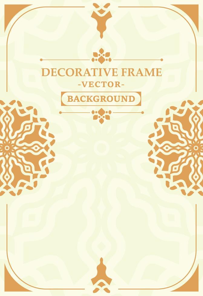 eleganter dekorativer Rahmenentwurfshintergrund vektor