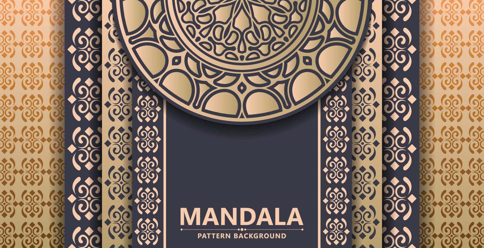 dekorative Mandala dekorative Hintergrund Designvorlage vektor