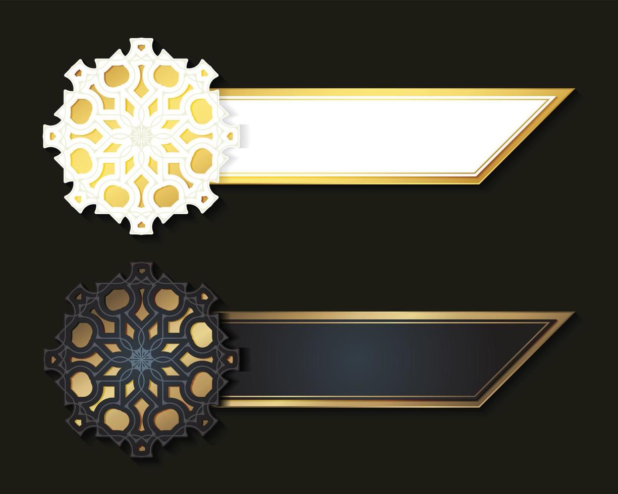 Luxus Mandala dekorative Banner vektor