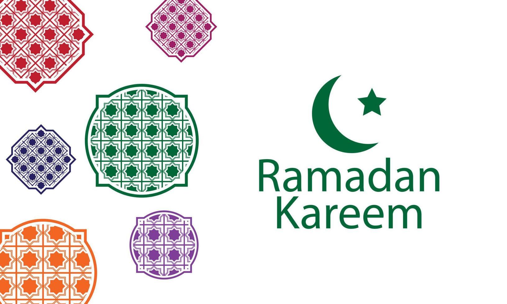 ramadan kareem bakgrundsdesign. vektor illustration.