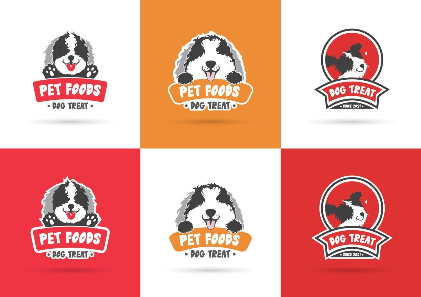 Logo-Bundle für Hundeleckereien vektor