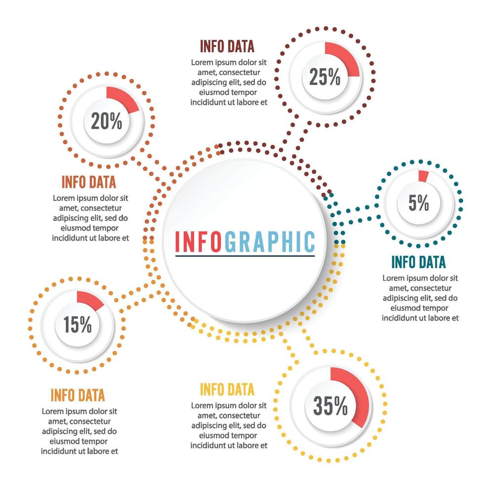 abstrakt infographics alternativ mall. vektor illustration. kan användas för arbetsflödeslayout, diagram, affärsstegsalternativ, banner, webbdesign.