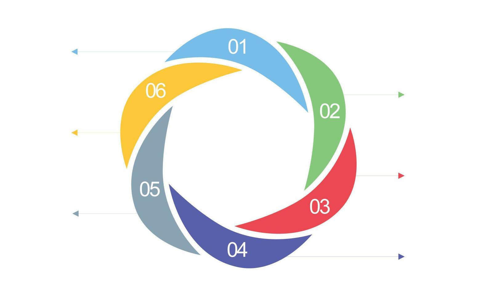 Geschäftskreis. Timeline-Infografik-Symbole für abstrakte Hintergrundvorlage Meilensteinelement modernes Diagramm Prozesstechnologie digitales Marketingdaten-Präsentationsdiagramm vektor