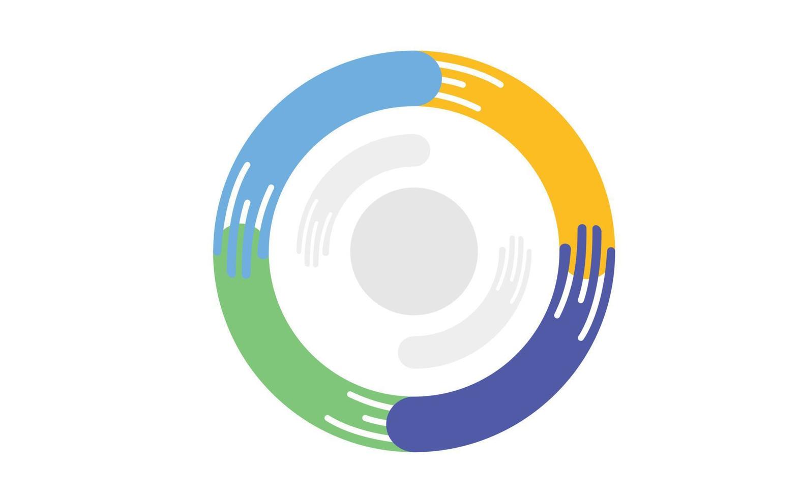 Geschäftskreis. Timeline-Infografik-Symbole für abstrakte Hintergrundvorlage Meilensteinelement modernes Diagramm Prozesstechnologie digitales Marketingdaten-Präsentationsdiagramm vektor