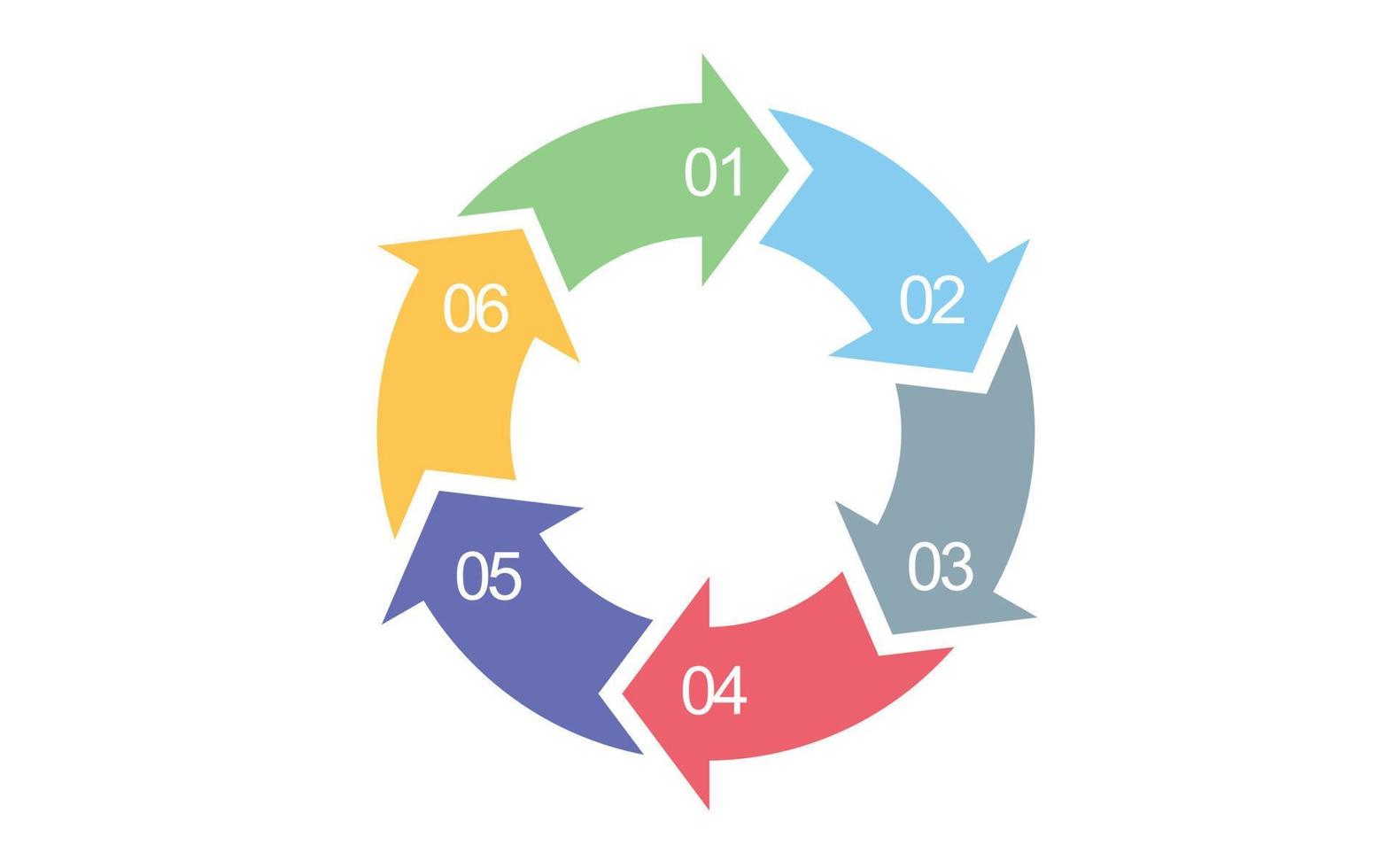 Geschäftskreis. Timeline-Infografik-Symbole für abstrakte Hintergrundvorlage Meilensteinelement modernes Diagramm Prozesstechnologie digitales Marketingdaten-Präsentationsdiagramm vektor