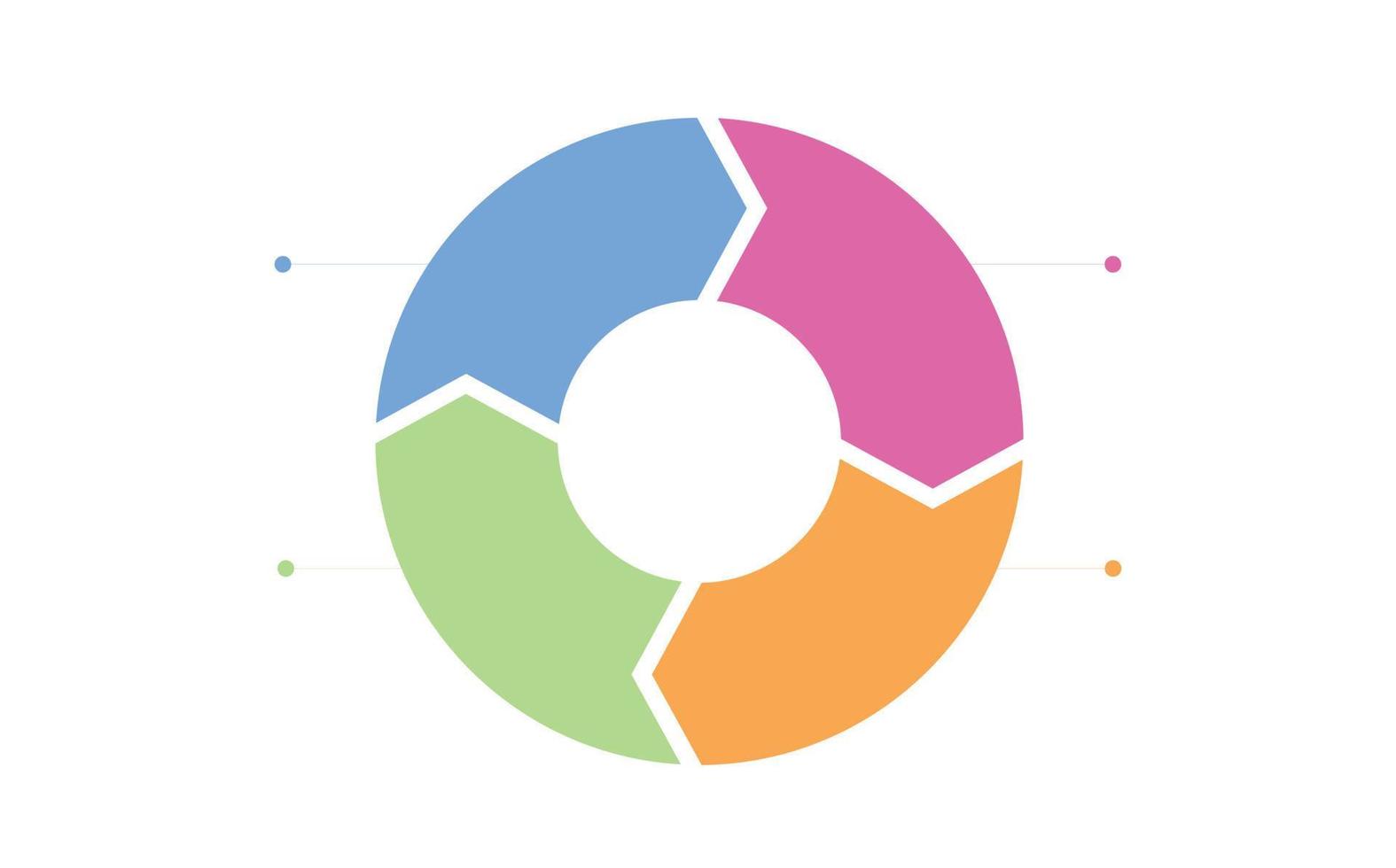 Geschäftskreis. Timeline-Infografik-Symbole für abstrakte Hintergrundvorlage Meilensteinelement modernes Diagramm Prozesstechnologie digitales Marketingdaten-Präsentationsdiagramm vektor