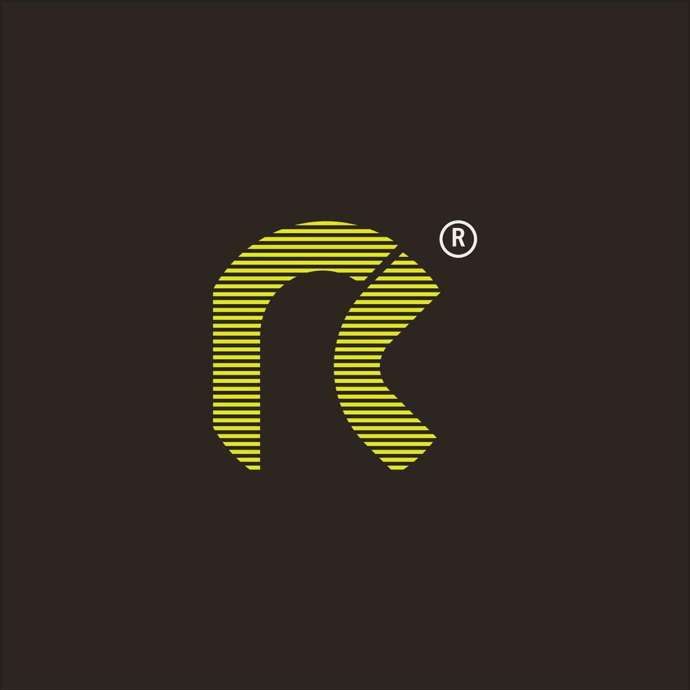 logotyp bokstav r monogram koncept vektor