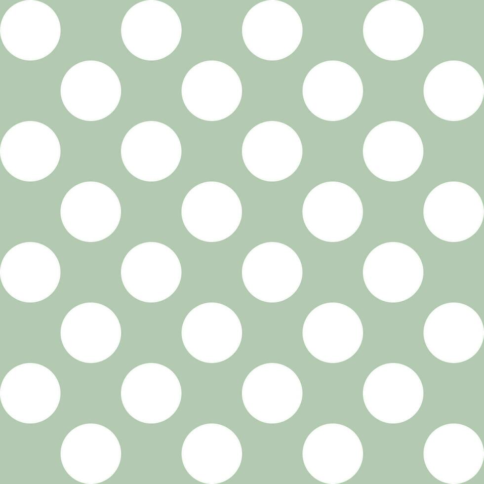 sömlös bakgrund med liten cirkel geometriska mönster vit ljusgrön vektor
