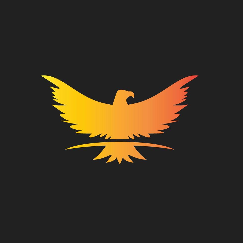 Adler Flügel Logo Tier Vogel vektor