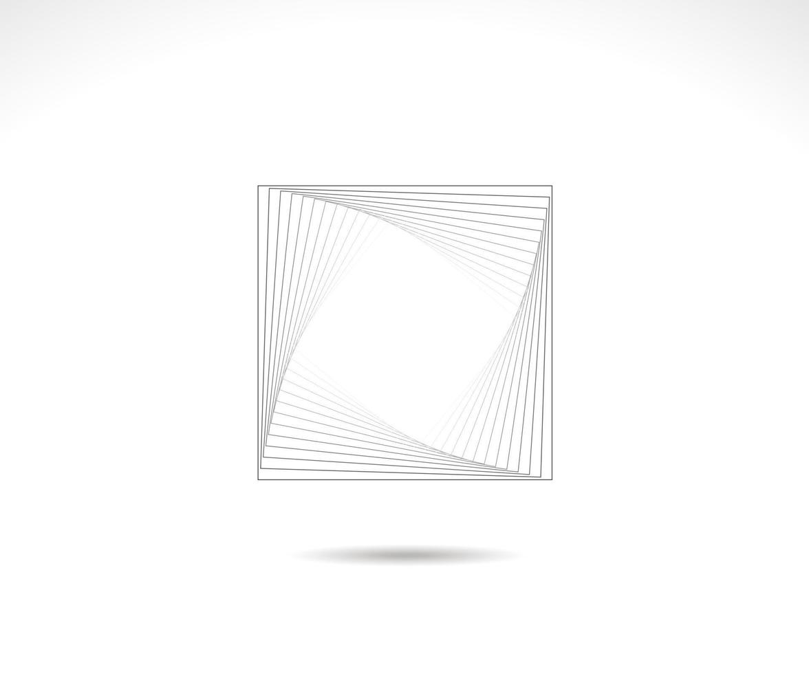 fyrkantig logotyp. slag fyrkantig ram. ikon, tecken, symbol, platt design, knapp, webb, bildram. vektor - illustration eps 10.