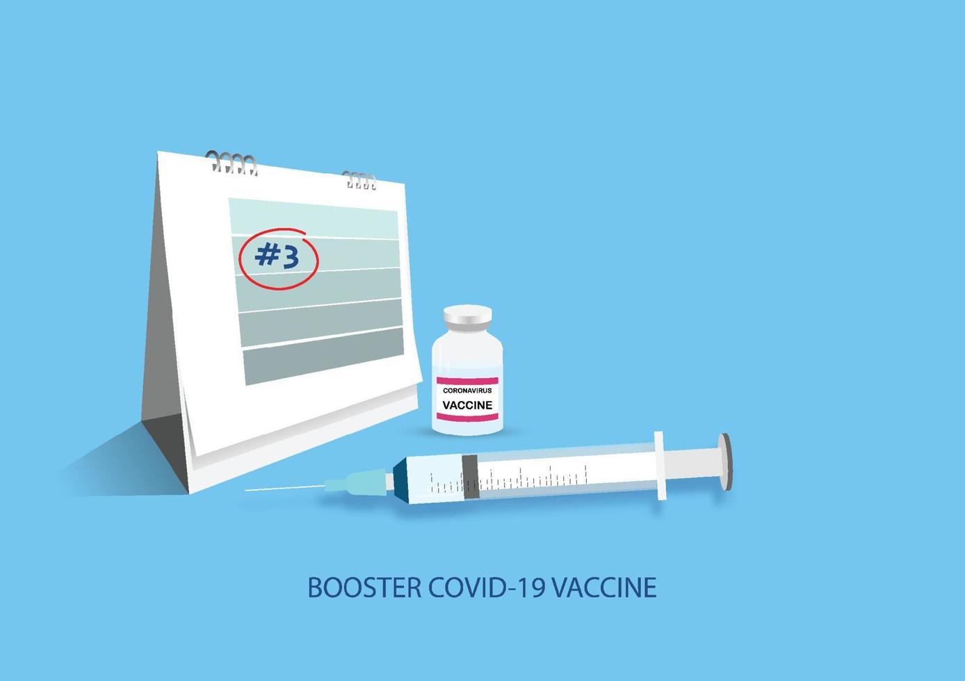 boosterdos av covid-19-vaccin vektor