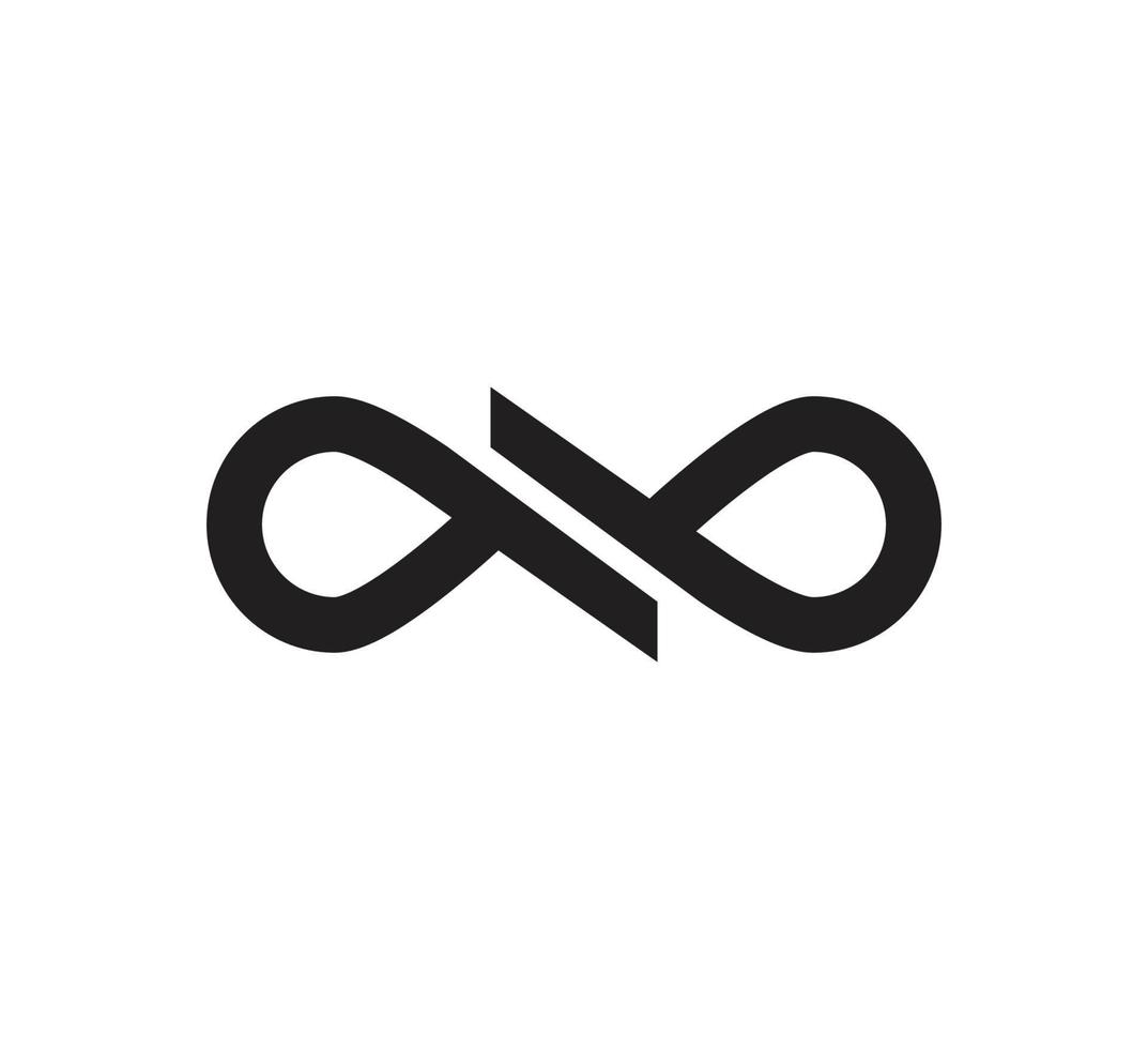 Infinity-Symbol Vektor-Logo-Design-Vorlage vektor