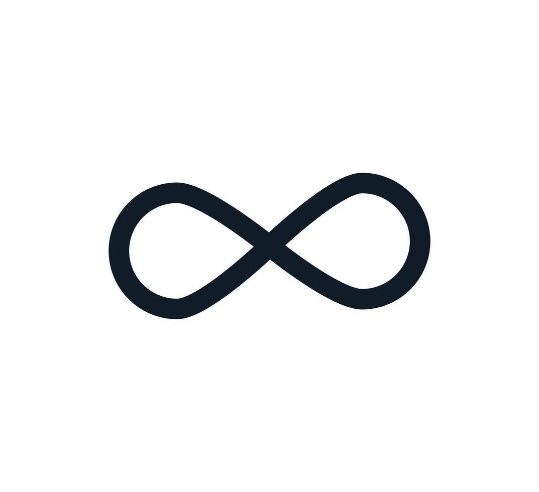 Infinity-Symbol Vektor-Logo-Design-Vorlage vektor