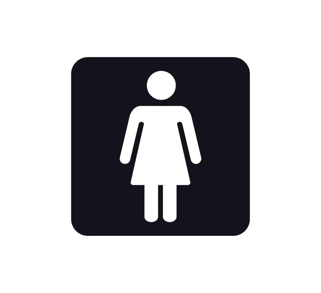 Menschen-Symbol, WC-Schild-Vektor-Logo-Vorlage vektor