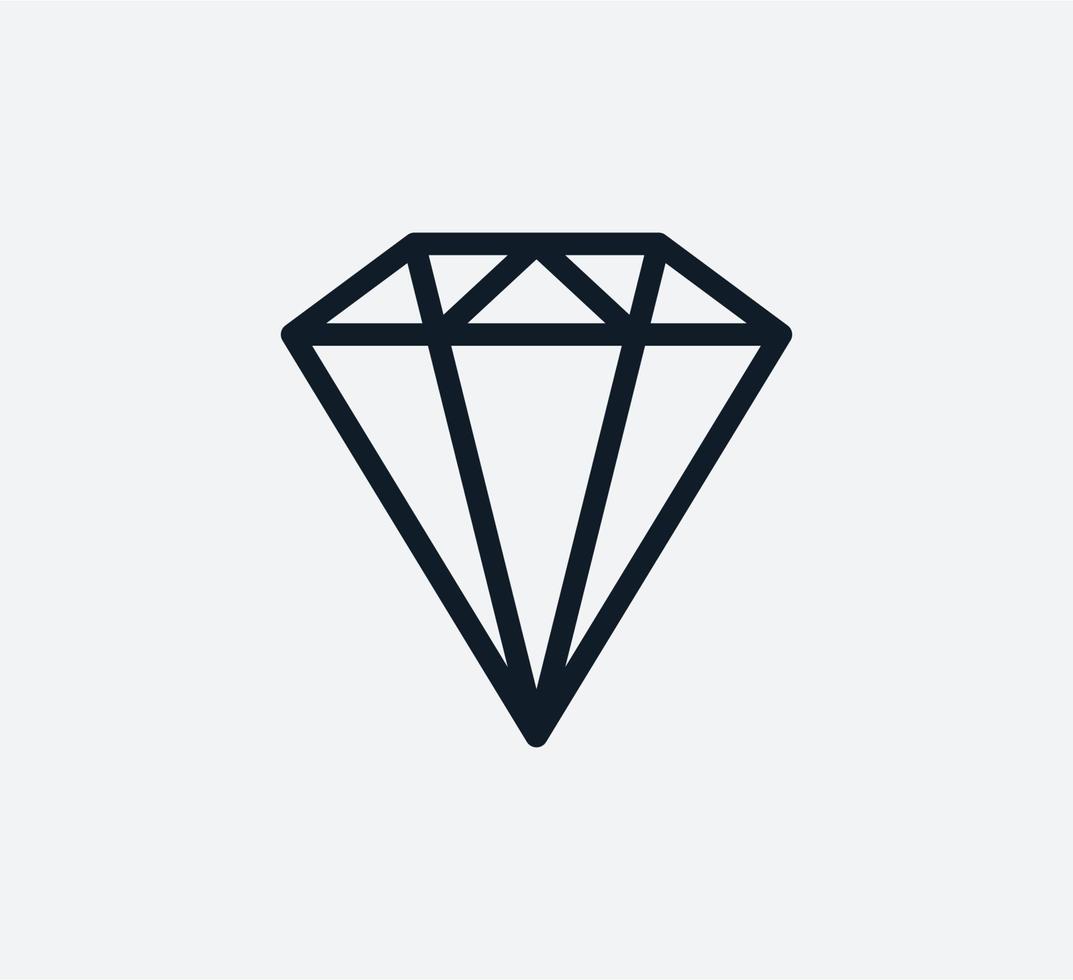 diamant ikon vektor logotyp formgivningsmall