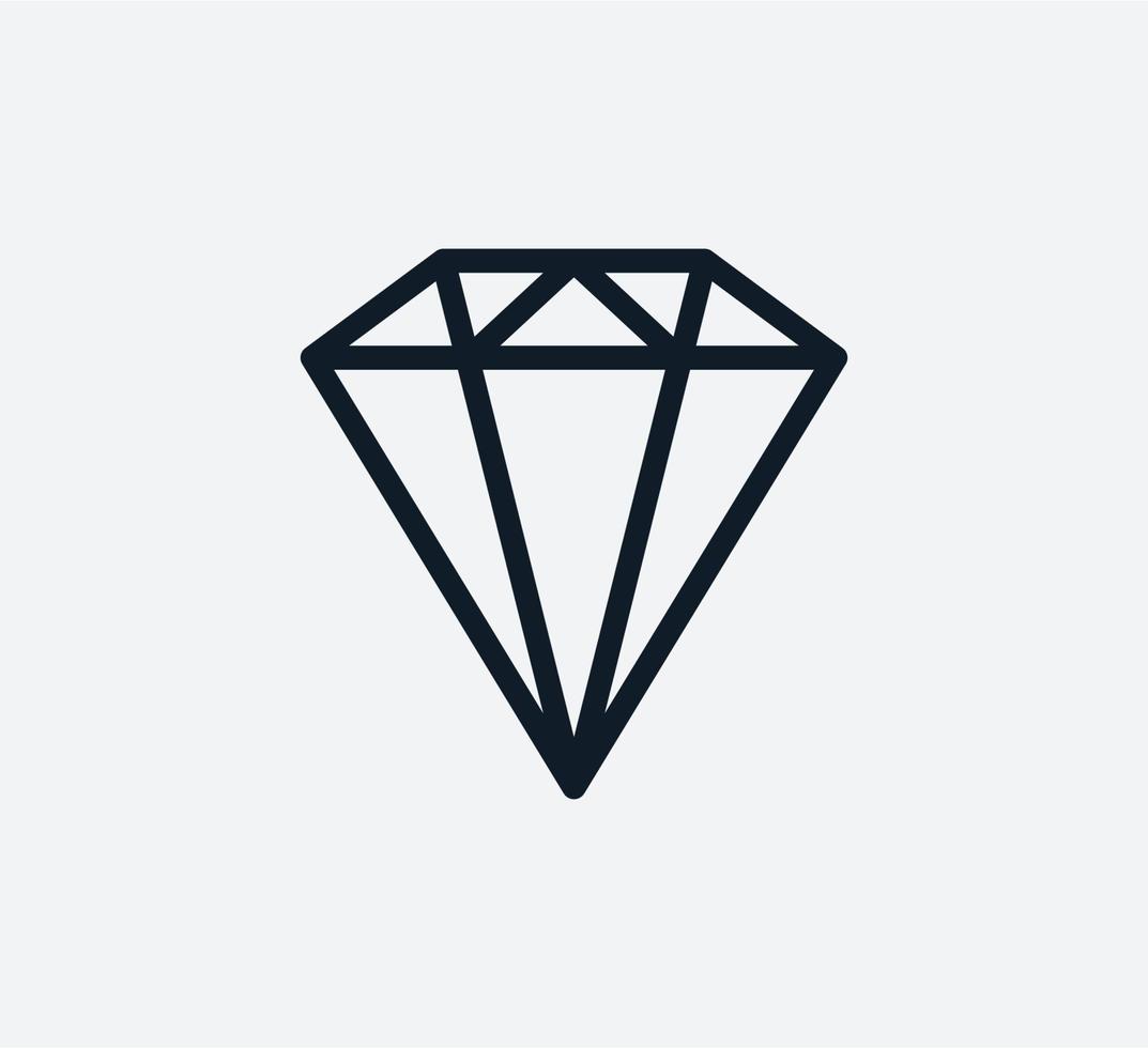 Diamant-Symbol-Vektor-Logo-Design-Vorlage vektor