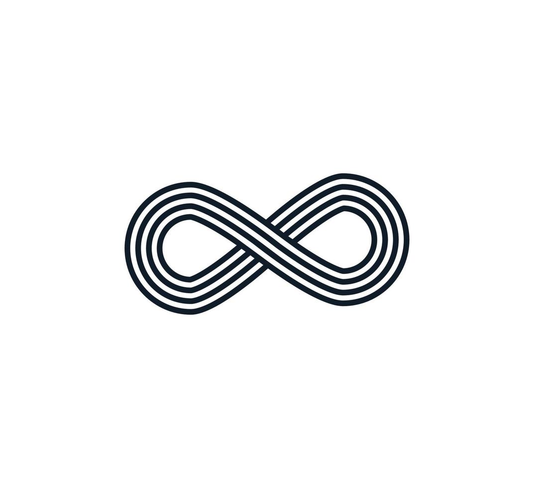 infinity ikon vektor logotyp formgivningsmall