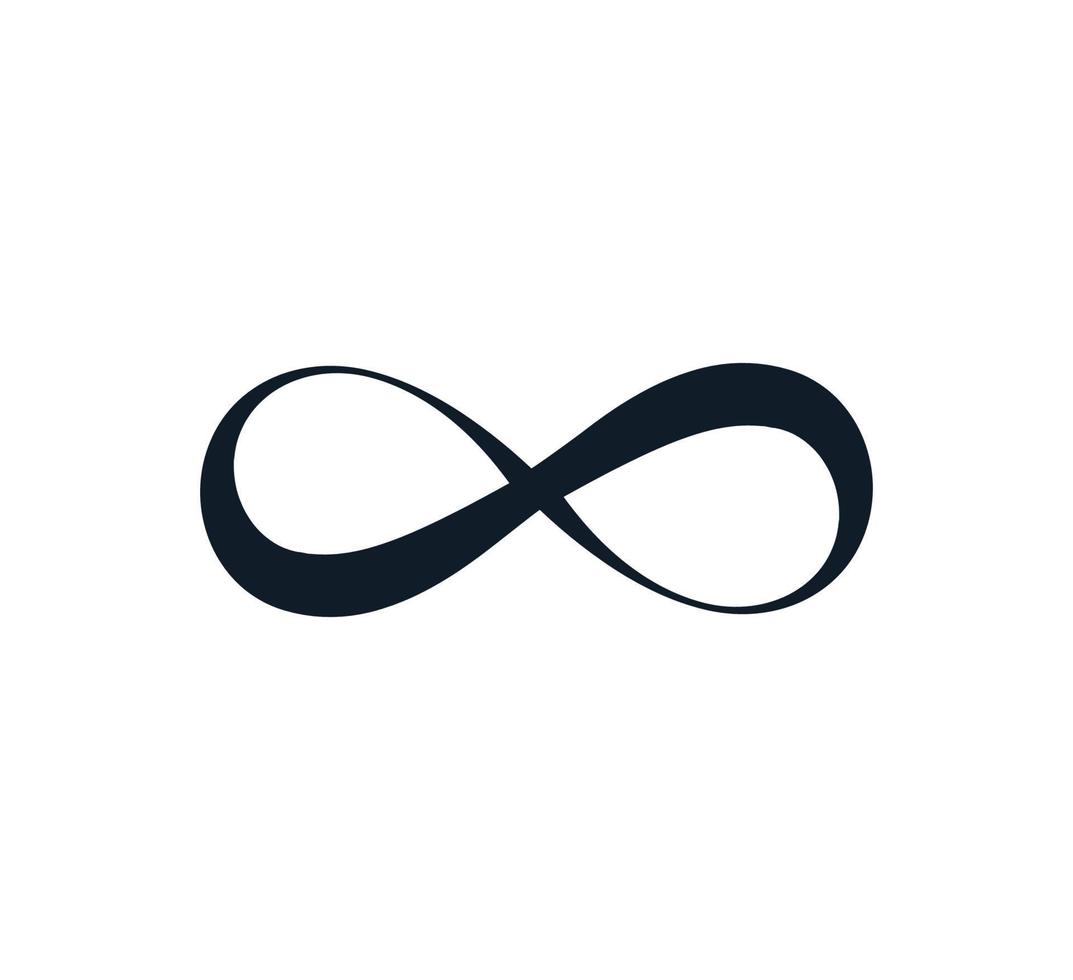 Infinity-Symbol Vektor-Logo-Design-Vorlage vektor