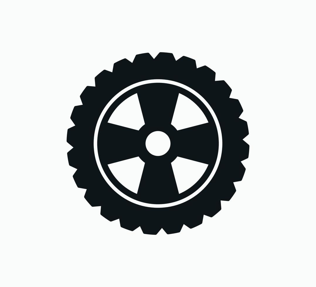 Reifen-Icon-Vektor-Logo-Design-Vorlage vektor